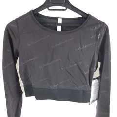 lululemon Wunder Train Crop Long Sleeve *Special Edit Black Sz 4 SEE DESCRIPTION