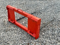 PROWorks Dual Hay Bale Spear Fork Attachment Fits Skid Steer Quick Attach