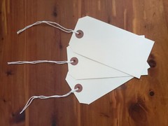 100 Manila Tags 4 3/4″ x 2 3/8″ Size 5 Inventory Shipping Hang Tag with String