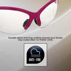Global Vision Cougar Hot Pink Safety Glasses with Clear Lenses