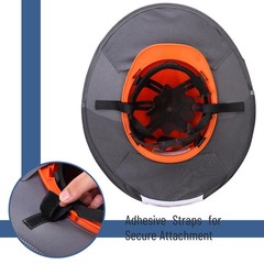 Industrial Hard Hat Sun Shield, Grey, Mesh, Reflective, Full & Standard Brim,…