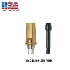 US Titanium Straight Transfer Abutment Fits Hiossen ET (ETIII/IV) /Osstem TS/GS