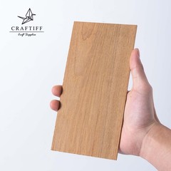 Teak Wood Sheets 1/8 inch Thick, 4×8 Solid Panel 8×4 inches, Dark Brown