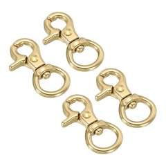 4pcs Lobster Clasp Keychains 2/1″ Round Clasps Swivel Trigger Snap Hook