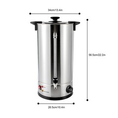 Electric 6.6gal Catering Hot Water Boiler Commercial Coffee Tea Urn Stainless