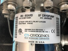 CTI-Cryogenics 8116011G001 On-Board 8F Cryopump 8112580G001 8112095G001, 194501