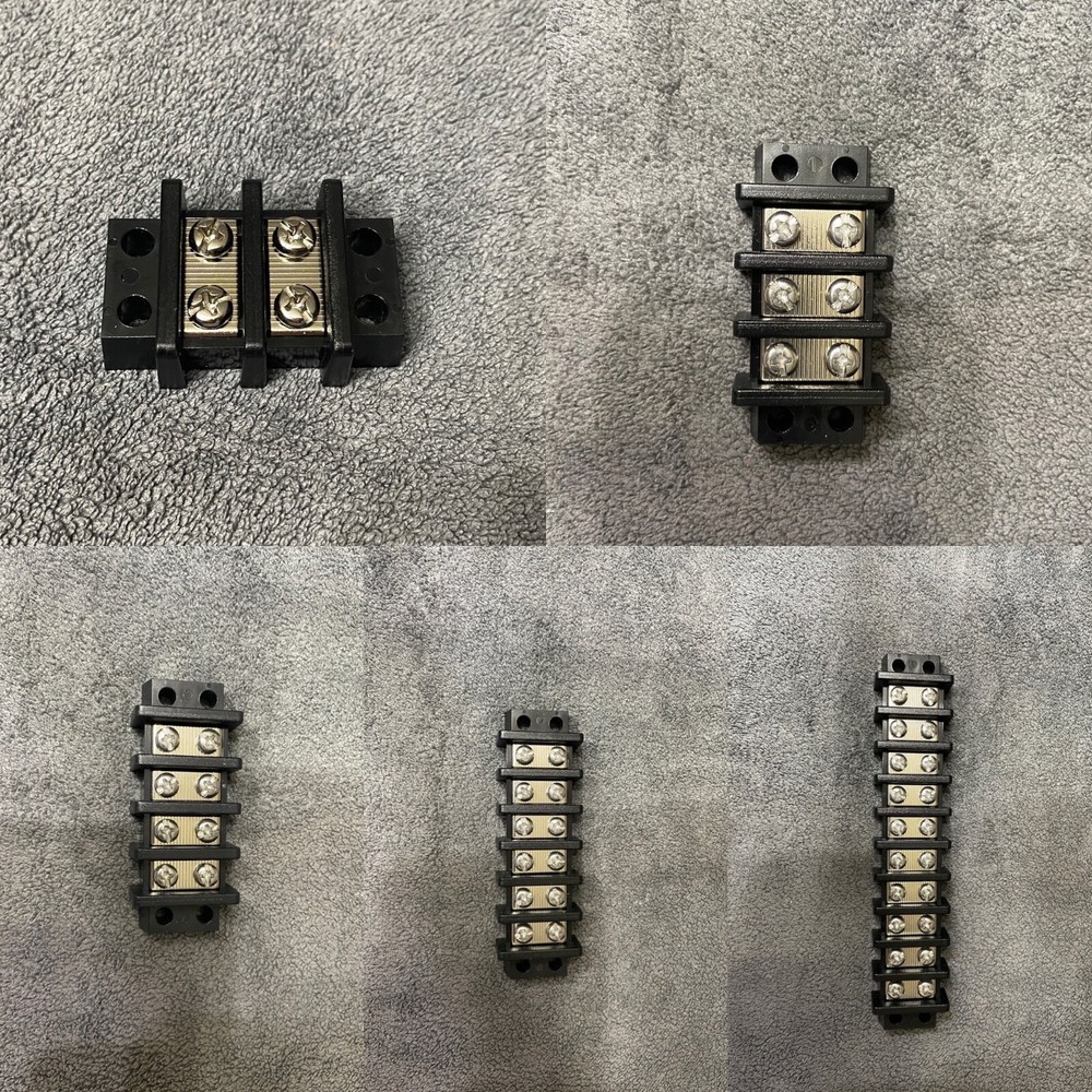 UL Marine Terminal Block 2/3/4/6/10 Gang Stainless Screw 600V 30A 22-10AWG 14mm