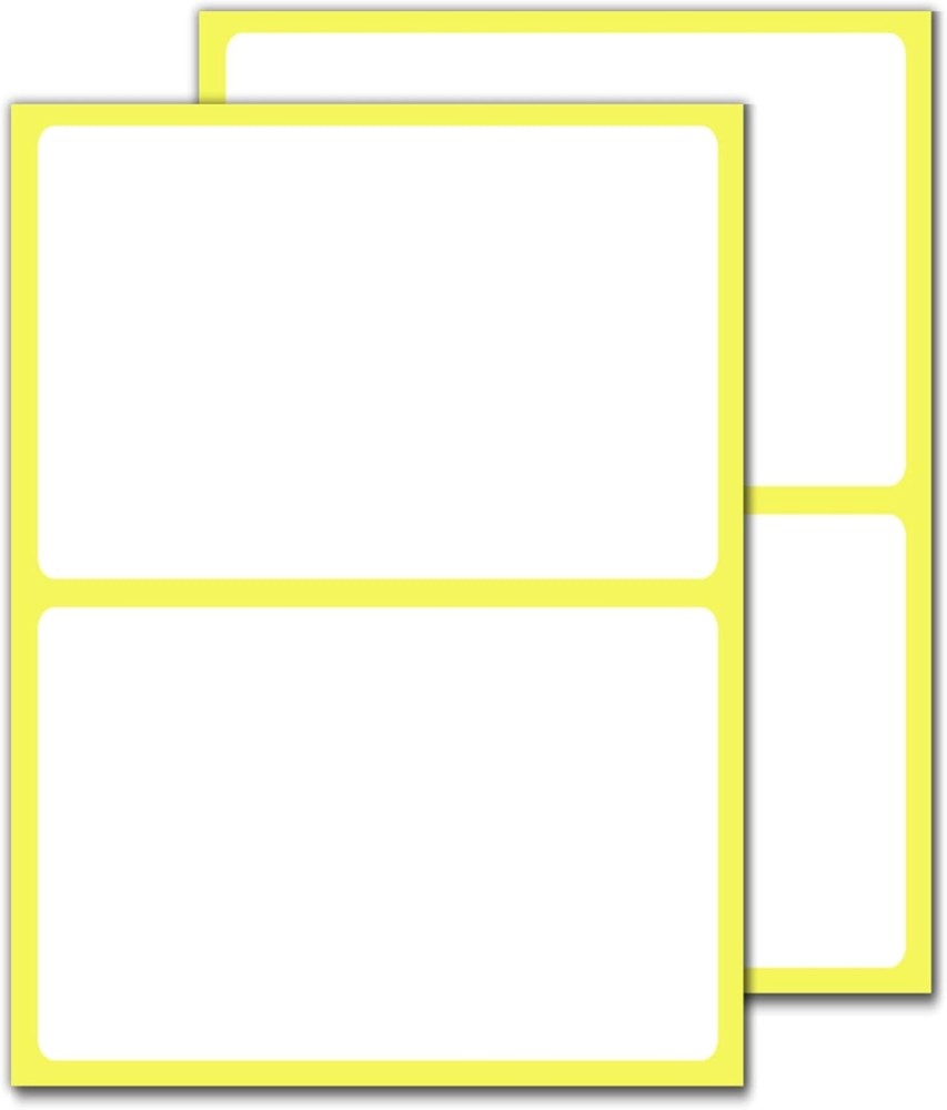 4″ x 6″ – Large Labels for Storage Bins Organizing, Big White Stick on Adhesive
