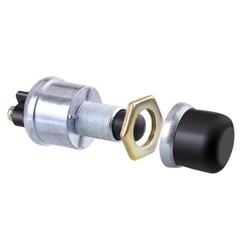 50A SPST-NO Momentary Push Button Starter (Ignition) Switch with Weather Boot