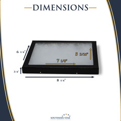 6 Pack of 6 x 8 x 3/4 Riker Display Cases Boxes for Collectibles Jewelry &More