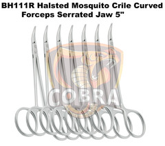 Lot of 12 Pcs AESCULAP BH111R Halsted Mosquito Crile Curved Delicate Forceps 5″