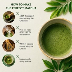 E-BOGU Japanese Matcha Whisk and Scoop Set Traditional Bamboo Chasen & Chashaku