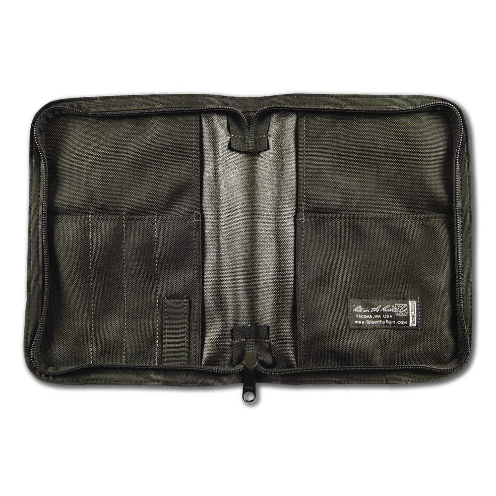 RITE IN THE RAIN C9200B Binder Cover,Cordura,5-5/8×7-1/2,Black 10R355