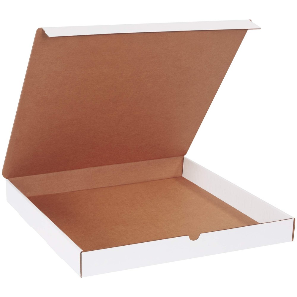 Oyster White Literature Mailers 18x18x2 Inch Strong Corrugated Box Made in USA