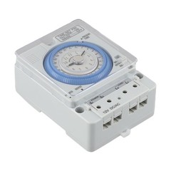 Gray White TB388 Timer Switch for Advertising Lights and Industrial Equipment