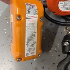 CM SHOPSTAR 300 Lb Electric Chain Hoist 115V 16FPM 10 Ft Reach W/Cord Reel