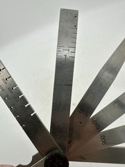 Spievak Feeler Gauge Set Dimension .015 .010 .006 3” Rule Engineer Machinist