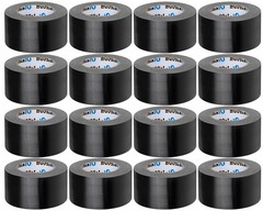 16 Pack Heavy Duty Black Duct Tape, 2″ x 30 Yards, Waterproof, No Residue, Multi