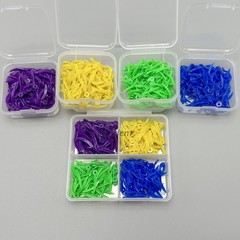 1000Pcs Dental Plastic Wedges W End Circular Holes Concave Design Diastema Wedge