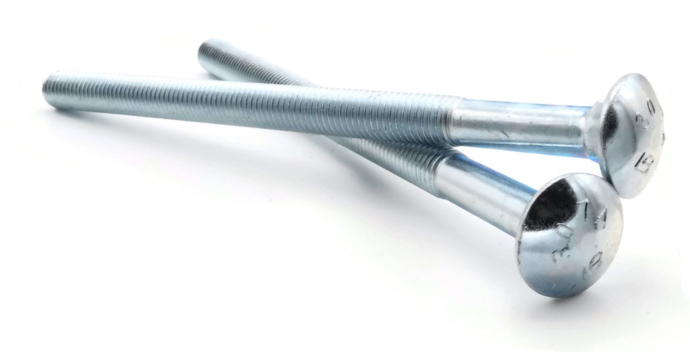 Carriage Bolt Zinc Plated Bolts 307A Steel – 5/16″-18 x 12″ PT – Qty-100