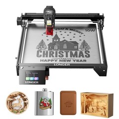 LONGER RAY5 10W Laser Etching Cutter, 400x400mm Work Area, Air Pump Port