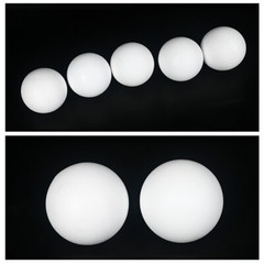 White Solid PTFE Ball Plastic Balls Diaphragm Pump Sealing Ball Dia. Ø1mm-63mm