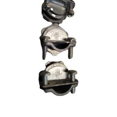 (30) OLD STOCK NEER C-500  3/8-inch, 2-screw, cast zinc electrical Connector