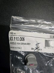 BE AG & Industrial Grey Ceramic Nozzle 110°-6/ Bin 021