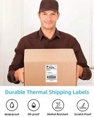 4×6 Thermal Shipping Labels Paper 500/1000X for Zebra & Rollo & Phomemo Printers