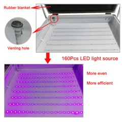 US Stock Tabletop Precise 24.8″ x 32.6″ 120W Vacuum LED UV Exposure Unit