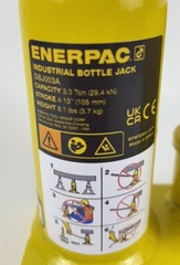 Enerpac 3.3 Ton Industrial Bottle Jack GBJ003A 4.13” Stroke 55PV40
