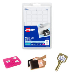 Removable Labels White 0.5 x 0.75 Inches Pack of 1008 for Organization Office