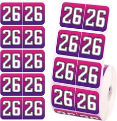 500Pcs 2026 Year Stickers, 3/4X1-1/2 Inch File Folder Labels 26 Year Colored Sel