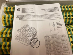 (50-Box) Allen-Bradley 1492-JG6 6mm Feed-Through Terminal Block & Free Shipping