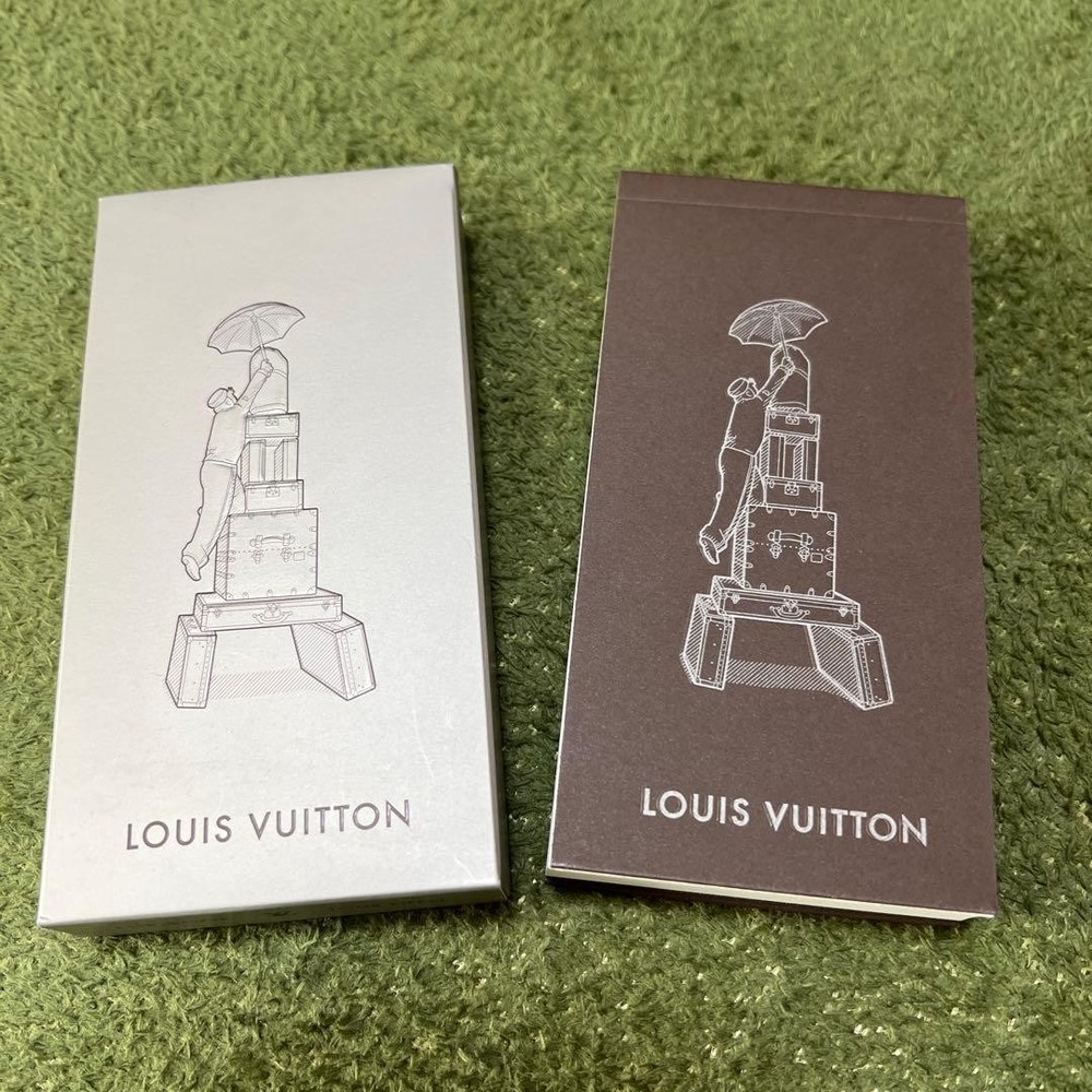LOUIS VUITTON FLIP-BOOK Trunk Tower Page boy Memo Pad Notebook Authentic