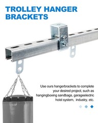 4.75 Feet Strut Channel Trolley Track 1-5/8″, w/ Channel Trolley Track Hanger US