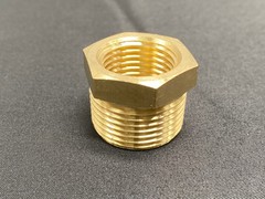 4 Pk Hex Reducer Bushing 1″ Male x 1/2″ Female NPT Adapter Pipe Fitting Brass