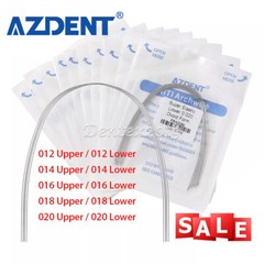 AZDENT Dental Orthodontic Arch Wire Super Elastic Niti Round Ovoid Form All Size