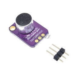 MAX4466 Electret Microphone Amplifier with Adjustable Gain for Arduino
