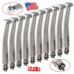 USA- 10 NSK Style Dental High Speed Handpiece Standard Push Button Type 4 Hole