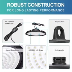 200W UFO LED High Bay Light,Commercial Warehouse led Lighting Stadium UFO Lights