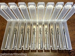 SOLID CARBIDE ENDMILL 10 PCS 1/8″ DIAMETER 3/8″ LOC 3 FLUTE RHS RHC 10-PACK STUB