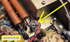 NICHICON 3-Section Electrolytic Can Capacitor: NOS 100uF/300V (X2), 300uF/175V