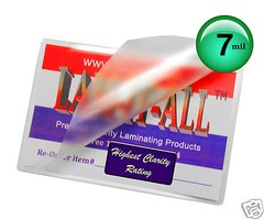500/pack LAM-IT-ALL 7 Mil Hot Laminating Pouches 2.75 x 3.75 Wallet Photos or?