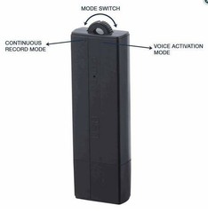 E-SONIC MQ-U350 8GB Voice Activated Digital Audio Spy Recording Device Recorder