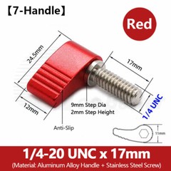 1/4 3/8 UNC Thumb Screw Clamping Lever Wing Knob Hand Grip Bolt Adjustable Metal