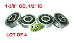 LOT OF 4, FLANGED BEARINGS 1-3/8″ OD x 1/2″ ID, CARTS, SHELVES & OTHER PROJECTS
