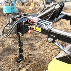 Hydraulic Skid Steer Auger Attachment for Bobcat CAT Kubota Loader Landscaping
