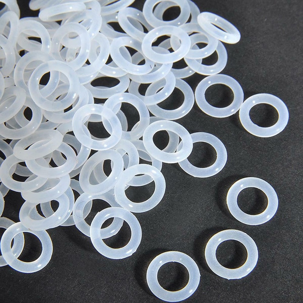 Wire Dia. 4mm-5.7mm Food Grade Silicone Rubber Seal O-Ring White OD 14~120mm