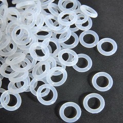 Wire Dia. 4mm-5.7mm Food Grade Silicone Rubber Seal O-Ring White OD 14~120mm